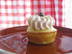 Savory Corn Cupcakes with Salmon Mousse Frosting